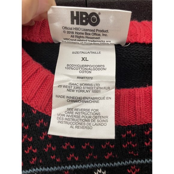 Game Of Thrones Sweater Men's Size XL Joy To The Realm Ugly Christmas Knit - Picture 5 of 11